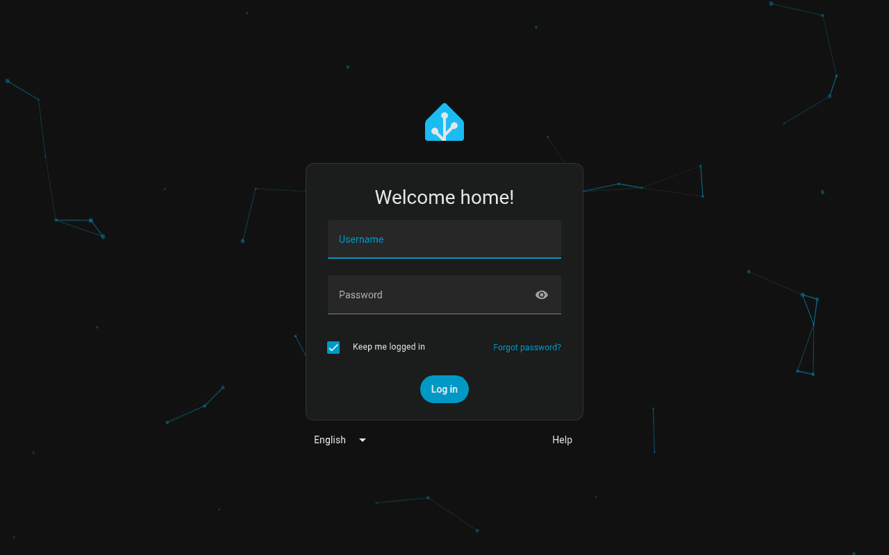 Screenshot of Home Assistant Dashboard